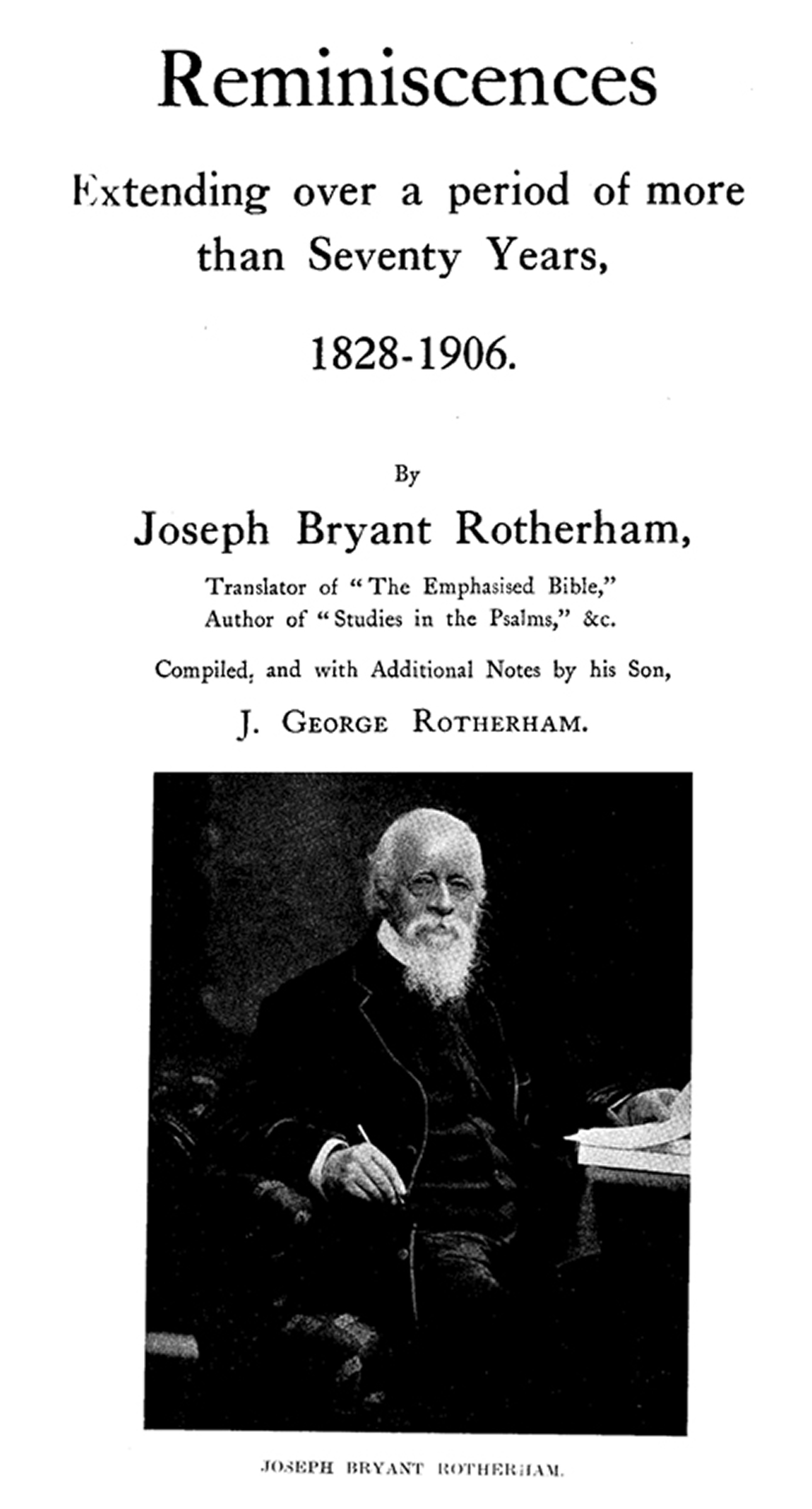Reminiscenes by Joseph Rotherham

